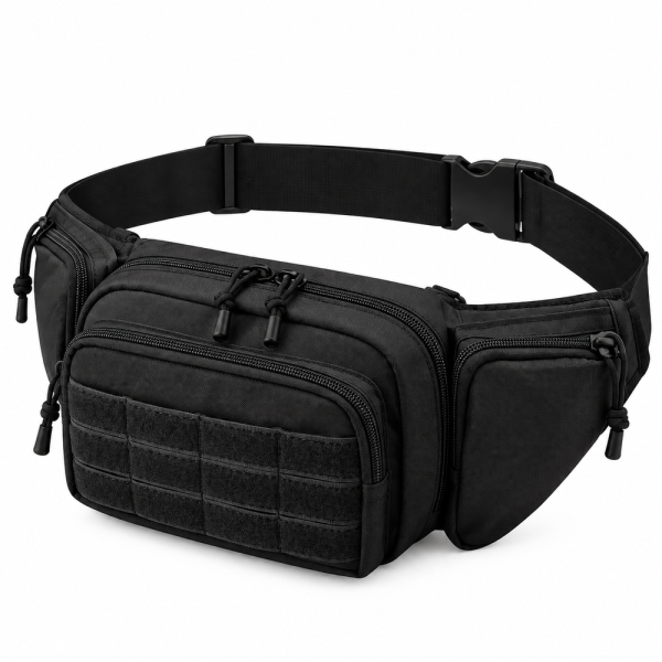 Τσαντάκι Μέσης Tactical 20x13x12cm Μαύρο PlayBags D008