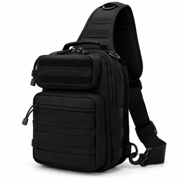 Τσαντάκι Στήθους Tactical 30x24x14cm Μαύρο PlayBags D14