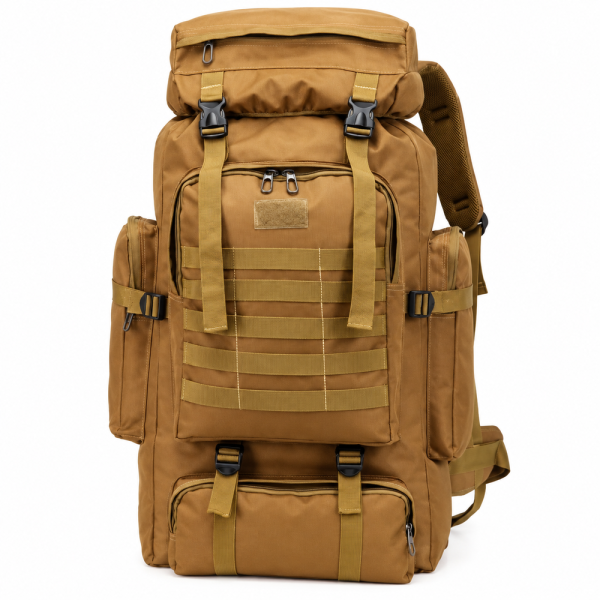 Μεγάλο Ορειβατικό Σακίδιο Πλάτης 70lt Μπεζ Playbags TK1455
