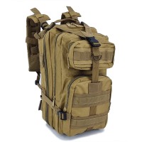 Tactical Σακίδιο Πλάτης Outdoor 40x20x25cm 15lt Αδιάβροχο Ιμάντες Μέσης & Στήθους Χακι— PlayBags TK7281