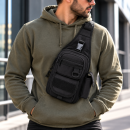 Αδιάβροχο Τσαντάκι Στήθους Tactical 27x17x7cm Μαύρο PlayBags X184