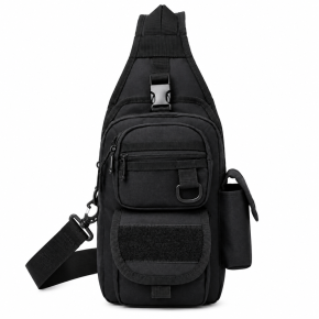 Αδιάβροχο Τσαντάκι Στήθους Tactical 27x17x7cm Μαύρο PlayBags X184
