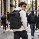 Ανθεκτικό Τακτικό Σακίδιο Πλάτης Tactical 30L 45x30x20cm Μαύρο — Playbags ZE056