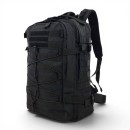 Tactical Σακίδιο Πλάτης Outdoor Πεζοπορίας 45x30x20cm 27lt Ανατομική Πλάτη Ιμάντες Μέσης & Στήθους Μαύρο — PlayBags ZE056