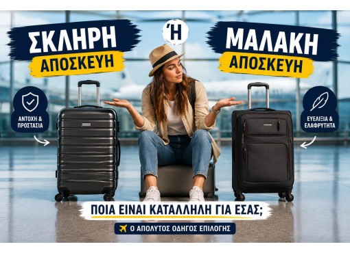 Σκληρή ή Μαλακή Αποσκευή: Ποια Είναι Κατάλληλη για Εσάς;