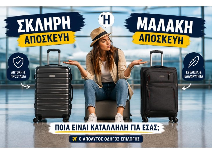 Σκληρή ή Μαλακή Αποσκευή: Ποια Είναι Κατάλληλη για Εσάς;