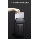 Τσαντάκι Bodybag 36×20.5×10.5cm BANGE 7566. Μαύρο