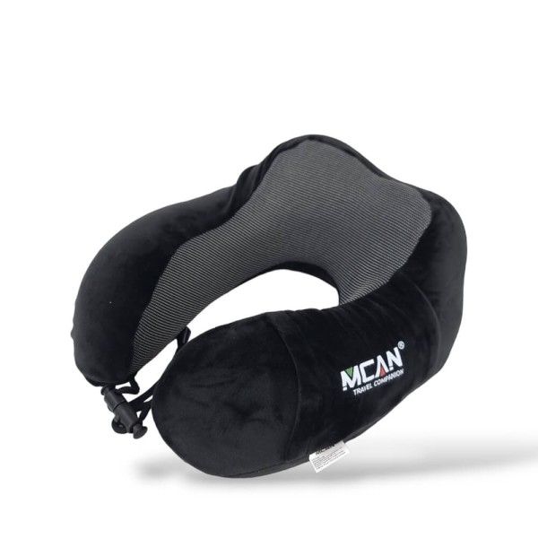 Μαξιλάρι Ταξιδίου Memory Foam MCAN M-13. Μαύρο