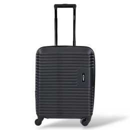 Μικρή Σκληρή ABS Βαλίτσα Καμπίνας 55x40x20cm (+5cm) 2.55kg Ελαφριά με 4 Ρόδες Μαύρη — Green RB8113C