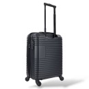 Μικρή Σκληρή ABS Βαλίτσα Καμπίνας 55x40x20cm (+5cm) 2.55kg Ελαφριά με 4 Ρόδες Μαύρη — Green RB8113C