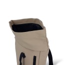 Μικρό Αδιάβροχο Σακίδιο Πλάτης Rolltop 40x10x22cm 10lt Πλαστικοποιημένο Πλαστικό Κλιπ Μπεζ — MCAN M132