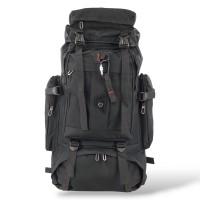 Μεγάλο Ορειβατικό Σακίδιο Πλάτης 72x34x17cm 70lt 1.4kg Αδιάβροχο με USB Μαύρο  — Playbags TK1487