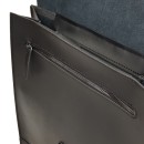 Χειροποίητο Σακίδιο Πλάτης Vachetta Δέρμα 32x12x40cm 15lt Καπάκι Μαγνητικό Κούμπωμα Μαύρο — PlayBags J8102