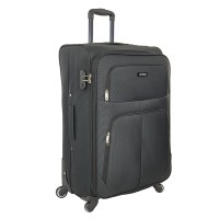 Μεγάλη Βαλίτσα με 4 Ρόδες PLAYBAGS FW877-28. 78x45x27 (επέκταση 5 εκ.). Μαύρο