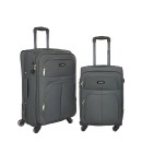 Υφασμάτινη Βαλίτσα με 4 Ρόδες Σετ 2 Τεμ. iFly FW877. Γκρι