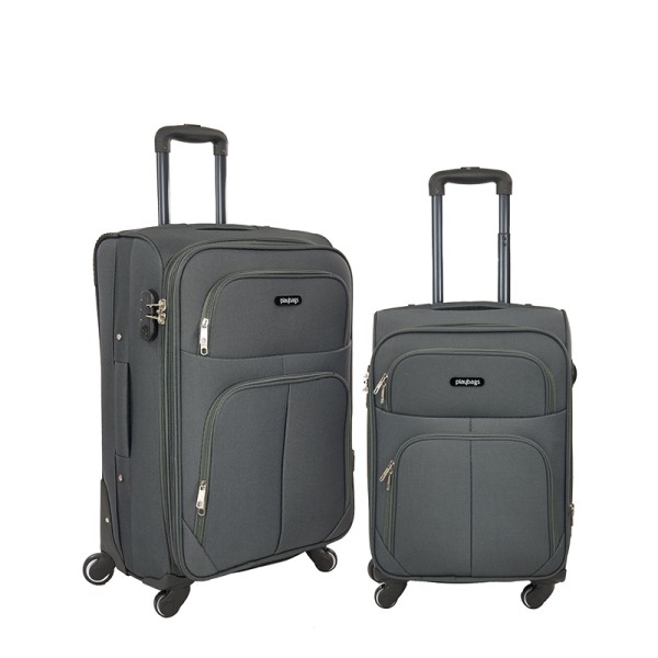 Υφασμάτινη Βαλίτσα με 4 Ρόδες Σετ 2 Τεμ. iFly FW877. Γκρι
