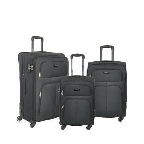 Υφασμάτινη Βαλίτσα με 4 Ρόδες Σετ 3 Τεμ. iFly FW877. Μαύρο