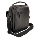 Ανδρικό Τσαντάκι Κρεμαστό Συνθετικό Δέρμα Playbags HJ1808-01. Μαύρο