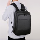 Επαγγελματικό Σακίδιο Πλάτης Laptop 15,6″ & Tablet 10″ 31x13x44cm 18lt Αδιάβροχο USB Κρυφή Τσέπη Μαύρο — PlayBags M1106-937