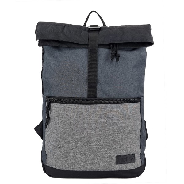 Σακίδιο Πλάτης Laptop 15.6″ Rolltop RCM 22010. Μαύρο 14lt