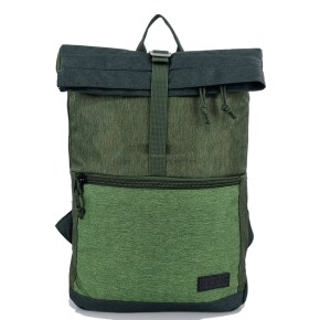 Σακίδιο Πλάτης Laptop 15.6″ Rolltop RCM 22010. Πράσινο 14lt