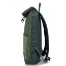 Σακίδιο Πλάτης Laptop 15.6″ Rolltop RCM 22010. Πράσινο 14lt
