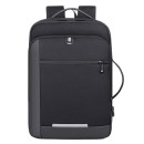 Επαγγελματικό Σακίδιο Πλάτης 44x32x15cm +5cm Επέκταση 28lt Αδιάβροχο USB Laptop 15,6″ Υποδοχή Τρόλεϊ Μαύρο — PlayBags PS5303