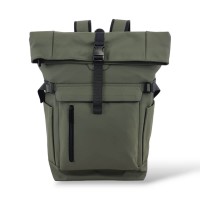 Αδιάβροχο Σακίδιο Πλάτης Rolltop 30x16x45cm 22lt 0.7kg Laptop 15.6" Πράσινο — MCAN M-515