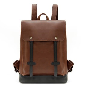 Σακίδιο Πλάτης Unisex Συνθ. Δέρμα Playbags PS9001. Καφέ 18lt