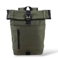 Αδιάβροχο Σακίδιο Πλάτης Rolltop 29x15x43cm 19lt Πλαστικοποιημένο Μαγνητικό & Πόρπη Laptop 15,6″ Πράσινο — MCAN M-92