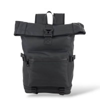 Αδιάβροχο Σακίδιο Πλάτης Rolltop 30x16x44cm 21lt Πλαστικοποιημένο Μαγνητικό & Πόρπη Laptop 15,6″ Μαύρο — MCAN M-93