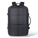 Σακίδιο Πλάτης Ταξιδίου 46x31x22cm +5cm Επέκταση 38lt Αδιάβροχο USB Laptop 15,6″ Θήκη Παπουτσιών Μαύρο — PlayBags PS3727