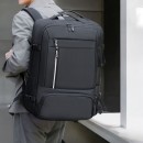 Σακίδιο Πλάτης Ταξιδίου με Επέκταση 50x34x22 +5cm Playbags Collection PS2405. Μαύρο Max 50lt