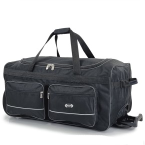 Σάκος Ταξιδίου με Ρόδες Μεσαίος ORMI 009. Μαύρο 65lt