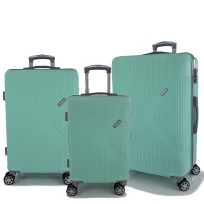 Σκληρές Βαλίτσες Σετ 3 Τεμαχίων Playbags PS828. Μέντα