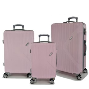 Σκληρές Βαλίτσες Σετ 3 Τεμαχίων Playbags PS828. Ροζ