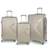Σκληρές Βαλίτσες Σετ 3 Τεμαχίων Playbags Collection PS828. Χρυσό