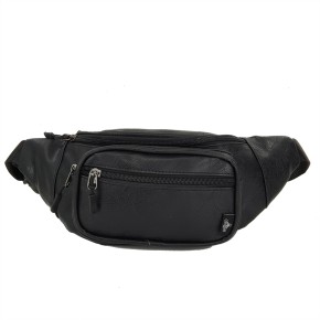 Τσαντάκι Μέσης Συνθετικό Δέρμα ORMI SY4001. Μαύρο