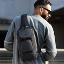 Τσαντάκι Ώμου Χιαστί 21x12x35 Crossbody Bange 7086. Μαύρο