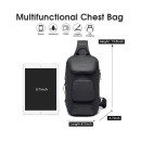 Τσαντάκι Ώμου Χιαστί 21x12x35 Crossbody Bange 7086. Μαύρο