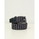 Ανδρική σιέλ μπλε πλεκτή ζώνη