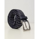 Ανδρική σιέλ μπλε πλεκτή ζώνη